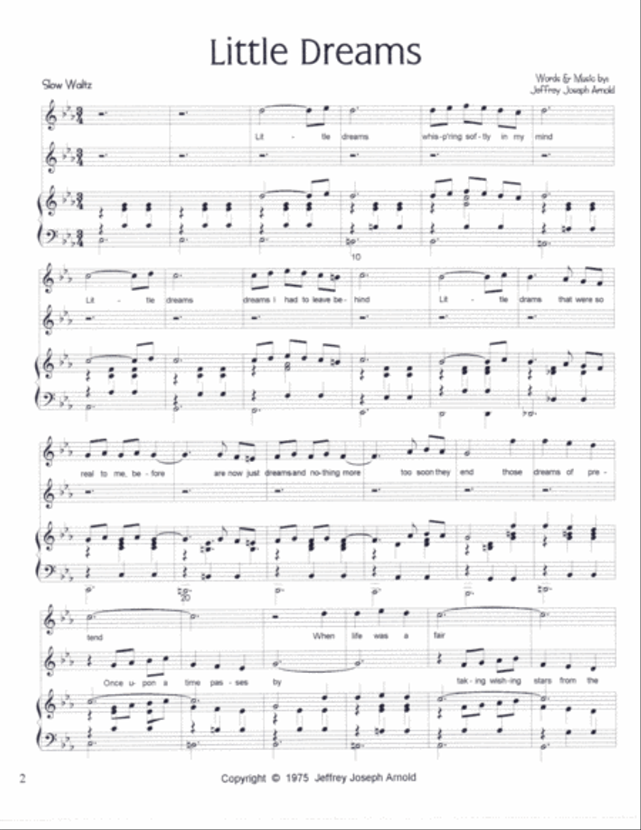 Little Dreams Voice scores gallery preview page 2