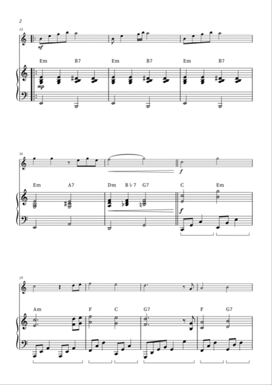 Can't Help Falling In Love Violin Solo scores gallery preview page 2