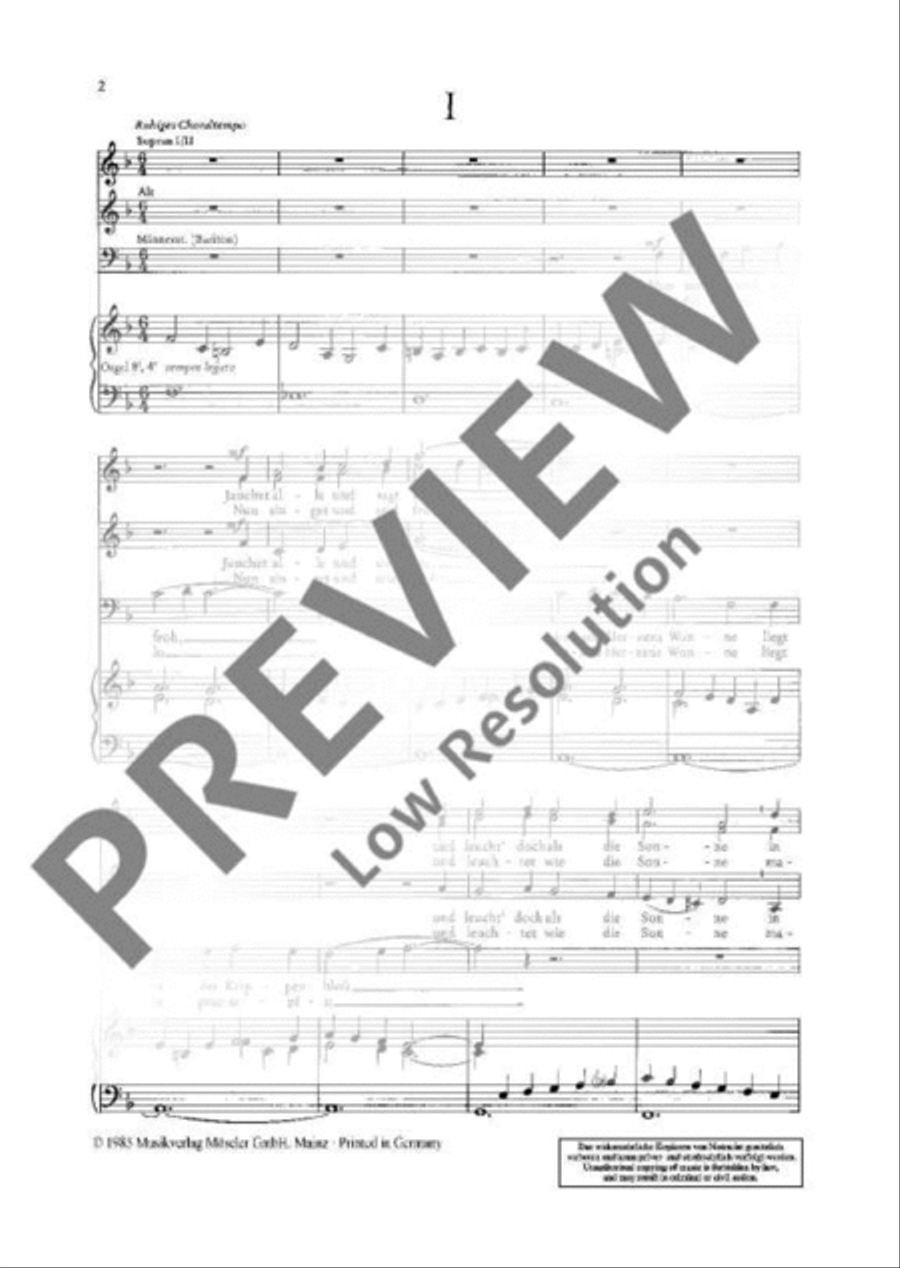 In dulci jubilo / Nun singet und seid froh Mixed Choir scores gallery preview page 3