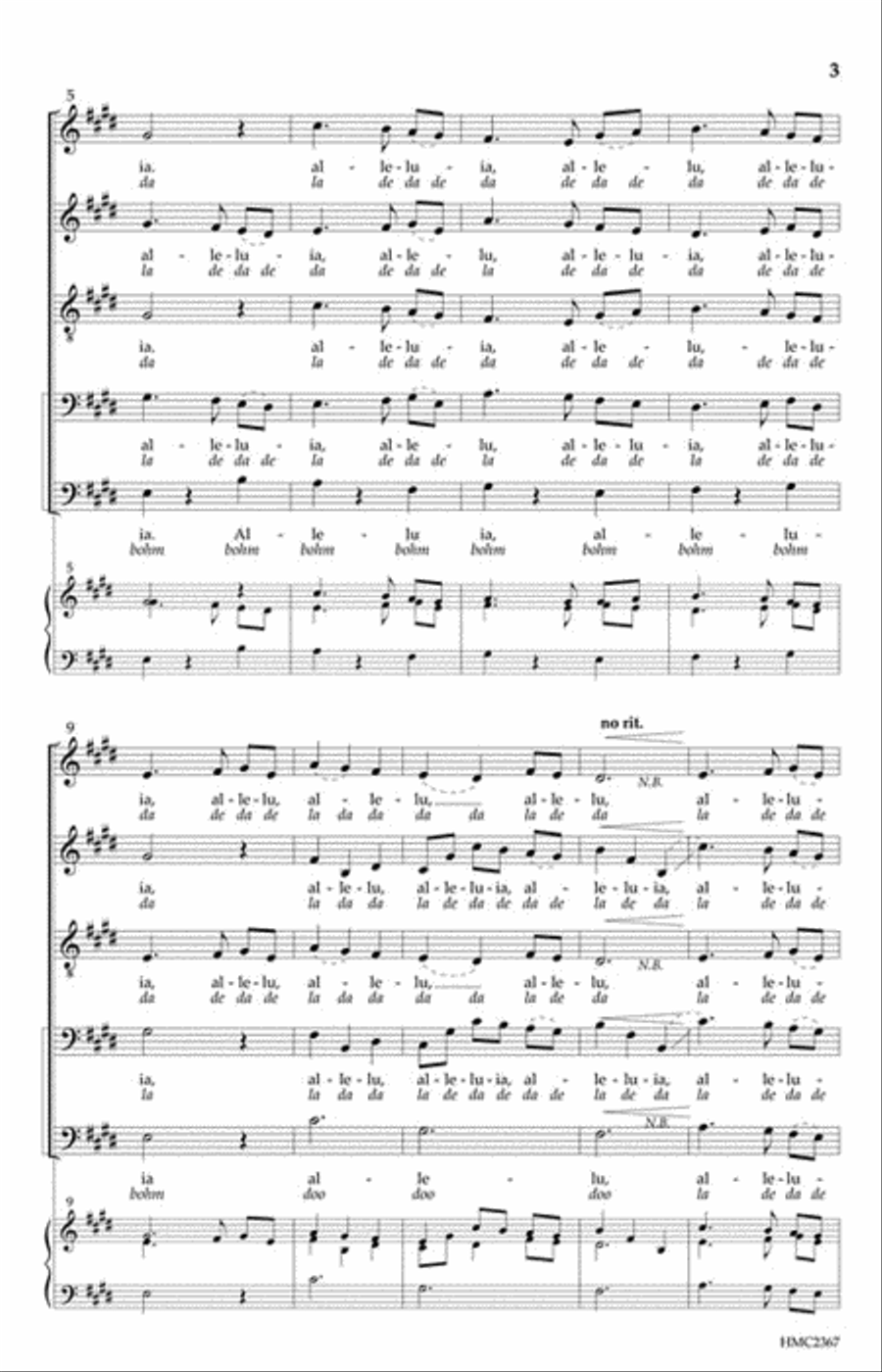 Alleluia (Looking Away) Alleluia (Looking Away) 4-Part scores gallery preview page 3