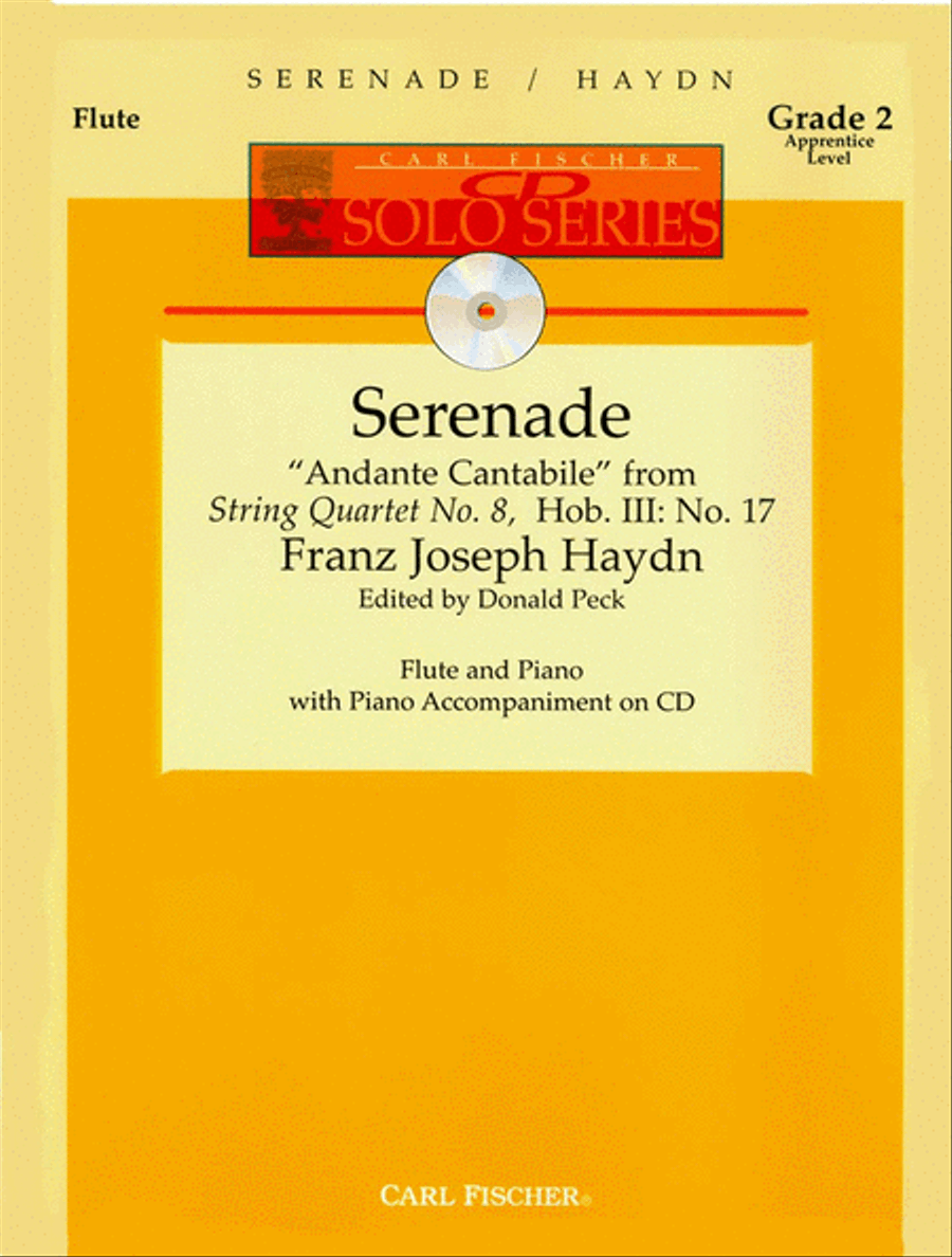 Serenade Flute Solo scores gallery preview page 1