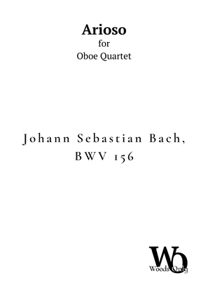 Book cover for Arioso by Bach for Oboe Quartet