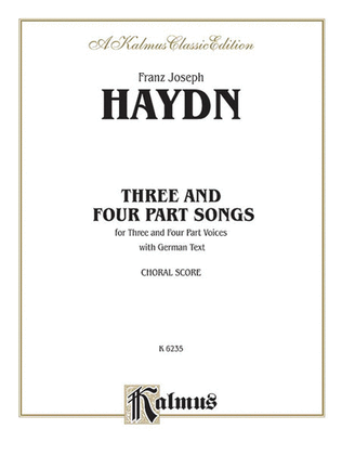 Book cover for Three- and Four-Part Songs