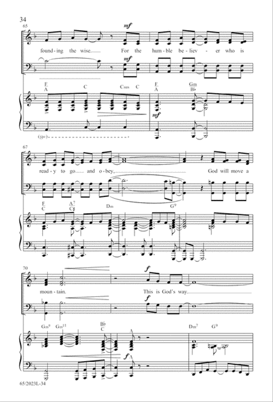 Child of Hope 4-Part scores gallery preview page 35