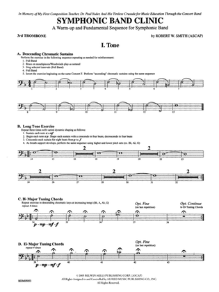 Symphonic Band Clinic: 3rd Trombone