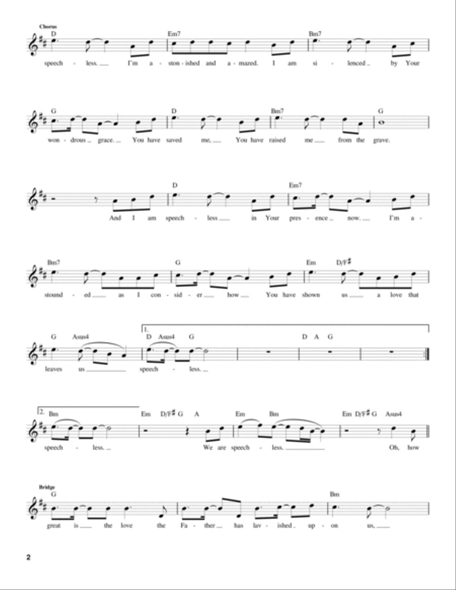 Speechless Easy Guitar scores gallery preview page 2
