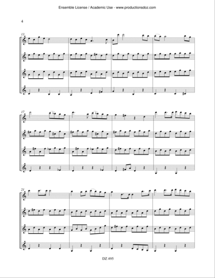 Sérénade Guitar Ensemble scores gallery preview page 3