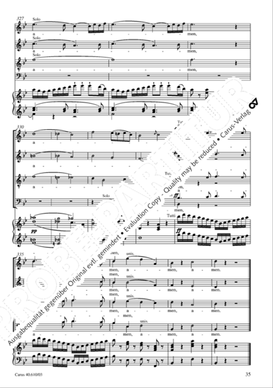Theresienmesse in B Theresienmesse in B 4-Part scores gallery preview page 36