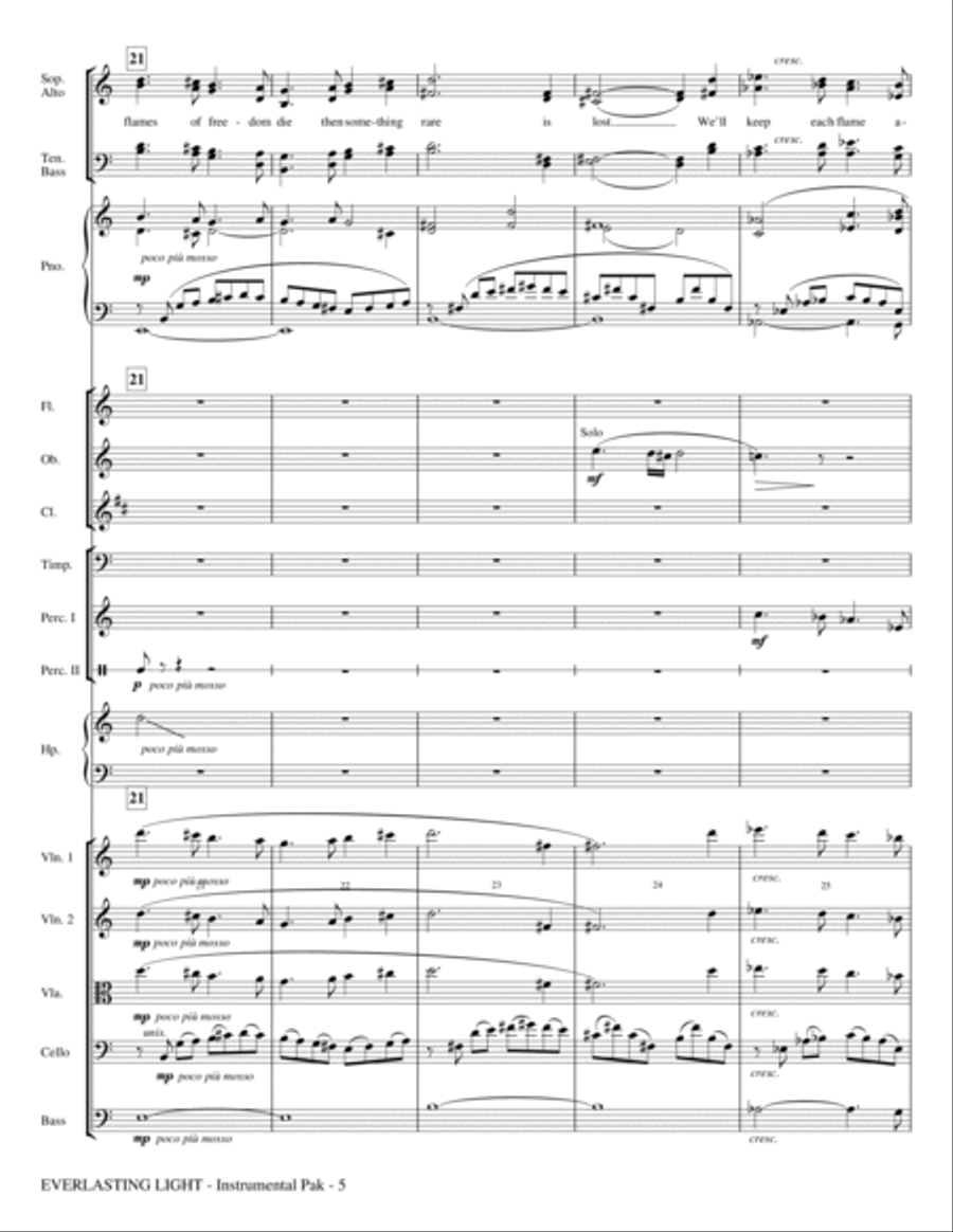 Everlasting Light - Score Choir scores gallery preview page 5