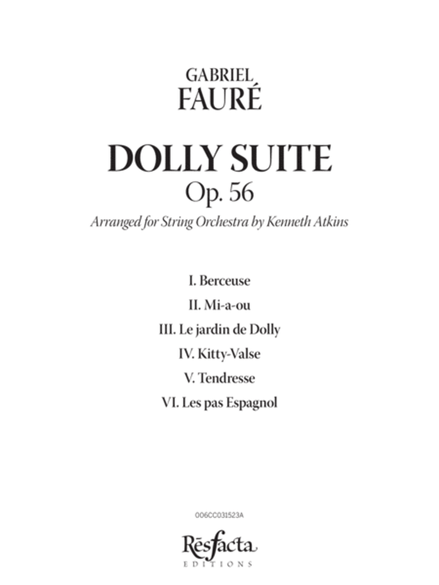 Dolly Suite, Op. 56 image number null