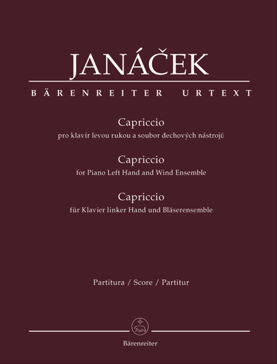 Capriccio for Piano Left Hand and Wind Ensemble Piano Solo scores gallery preview page 1