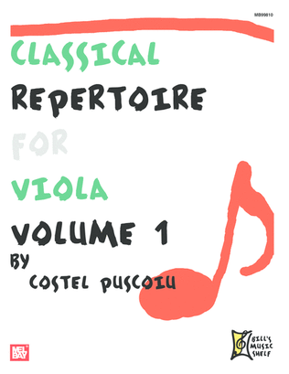 Book cover for Classical Repertoire for Viola - Volume 1