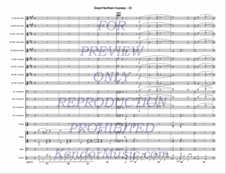 Great Northern Express Jazz Ensemble scores gallery preview page 34