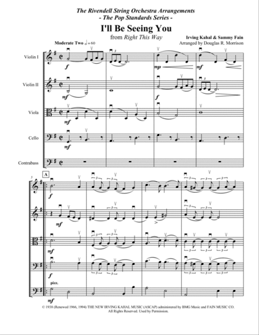 I'll Be Seeing You String Orchestra scores gallery preview page 2