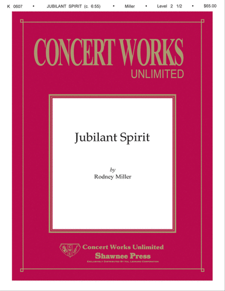 Jubilant Spirit Concert Band scores gallery preview page 1
