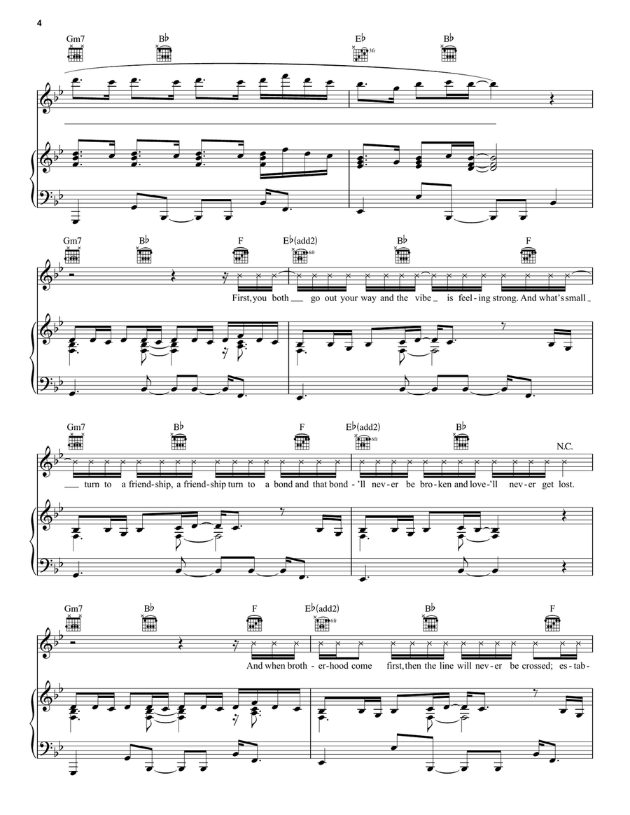See You Again (feat. Charlie Puth) Piano, Vocal, Guitar scores gallery preview page 4