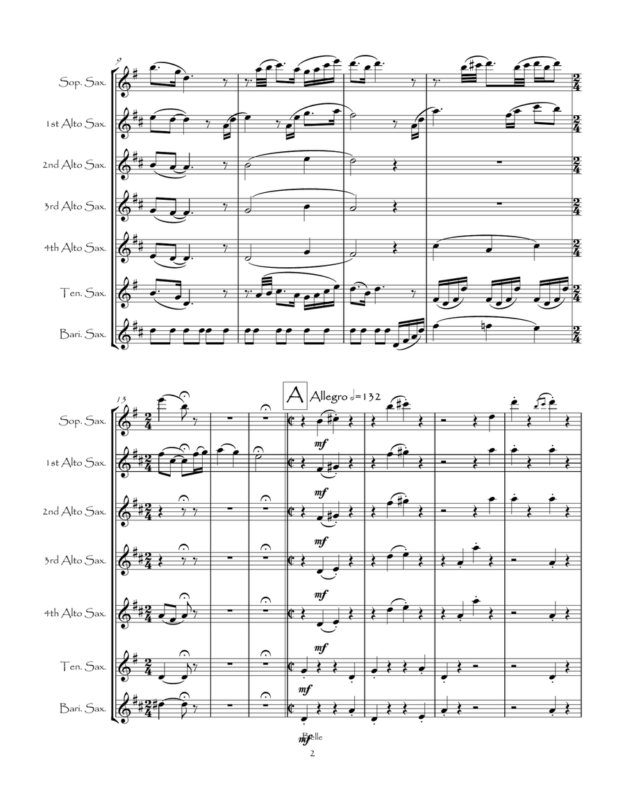 Belle Woodwind Ensemble scores gallery preview page 4