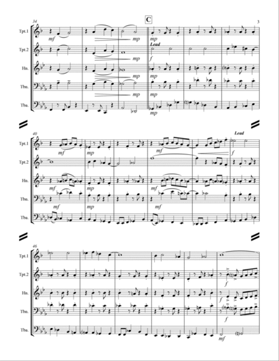 The Way You Look Tonight Brass Ensemble scores gallery preview page 4