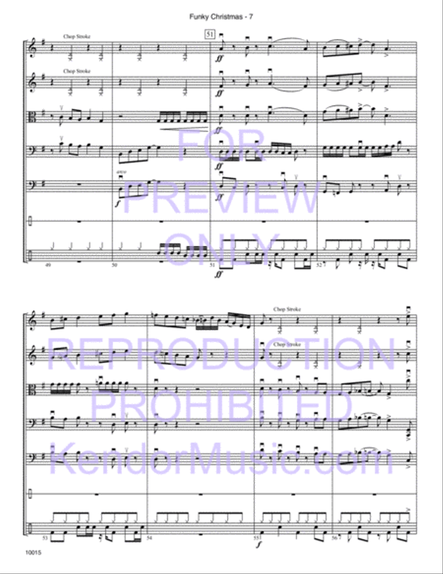 Funky Christmas Funky Christmas String Orchestra scores gallery preview page 9