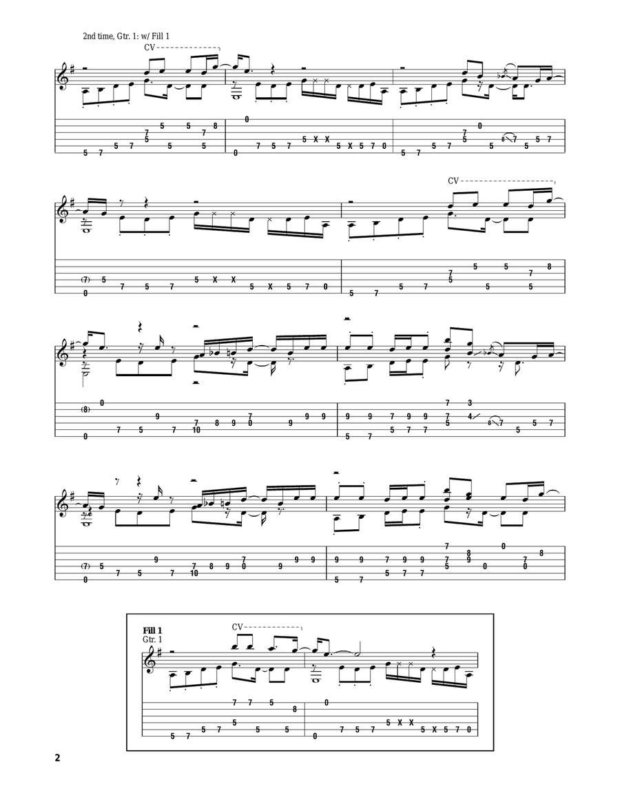 Superstition Electric Guitar scores gallery preview page 2