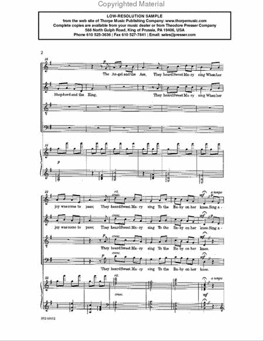 The Shepherd and The King 4-Part scores gallery preview page 3