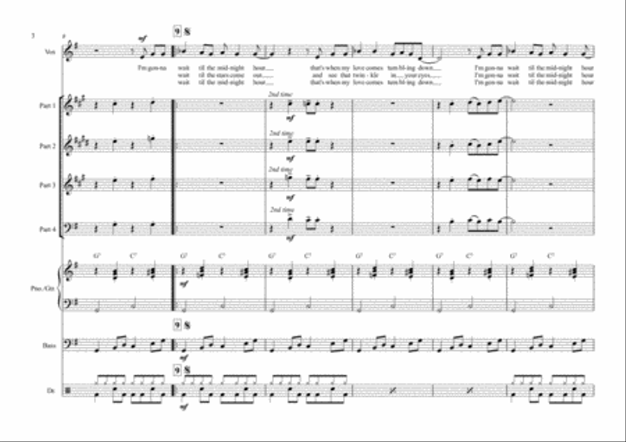 In The Midnight Hour Jazz Ensemble scores gallery preview page 4