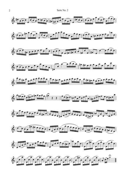 Suite No. 2, BWV 1008 for flute solo image number null