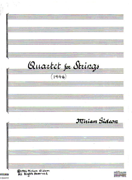 [Gideon] Quartet for Strings