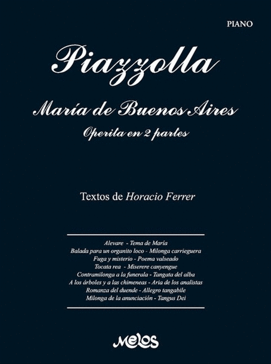 María de Buenos Aires Piano Solo scores gallery preview page 1