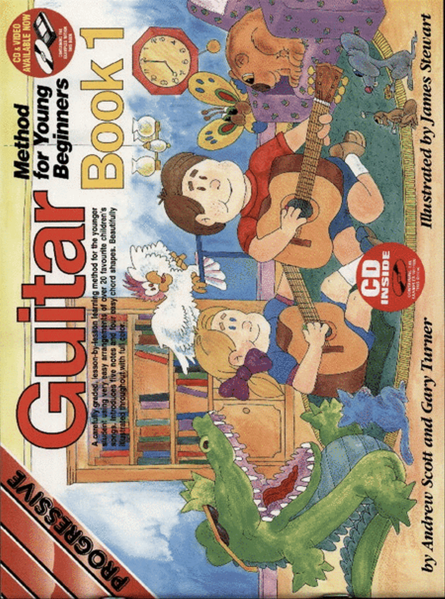 Progressive Young Beginner Guitar Method Book 1 (Book/online audio/online video) Easy Guitar scores gallery preview page 1