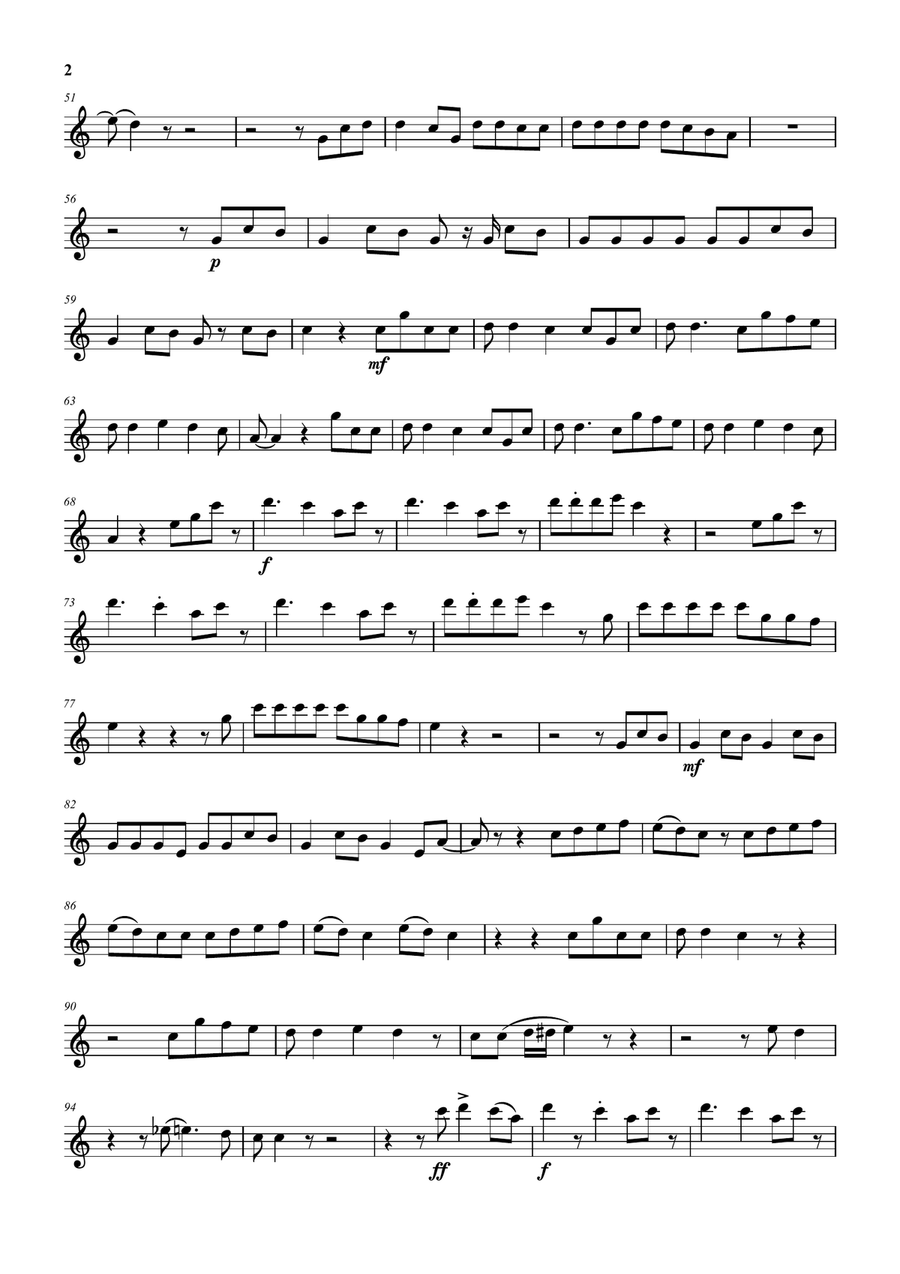 Cornelia Street Flute Solo scores gallery preview page 2