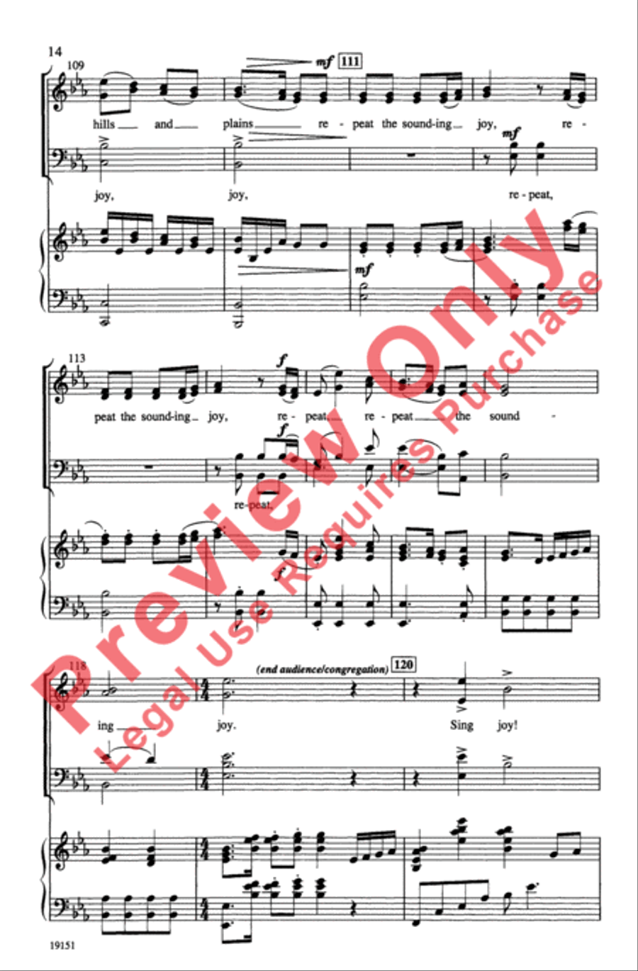 Sing Joy! Sing Joy! 4-Part scores gallery preview page 14