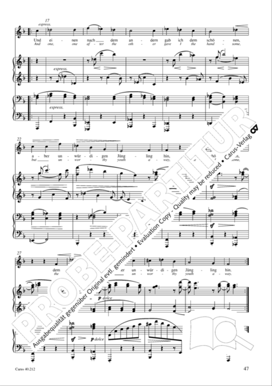 Neue Liebeslieder-Walzer, Op. 65 Choir scores gallery preview page 48