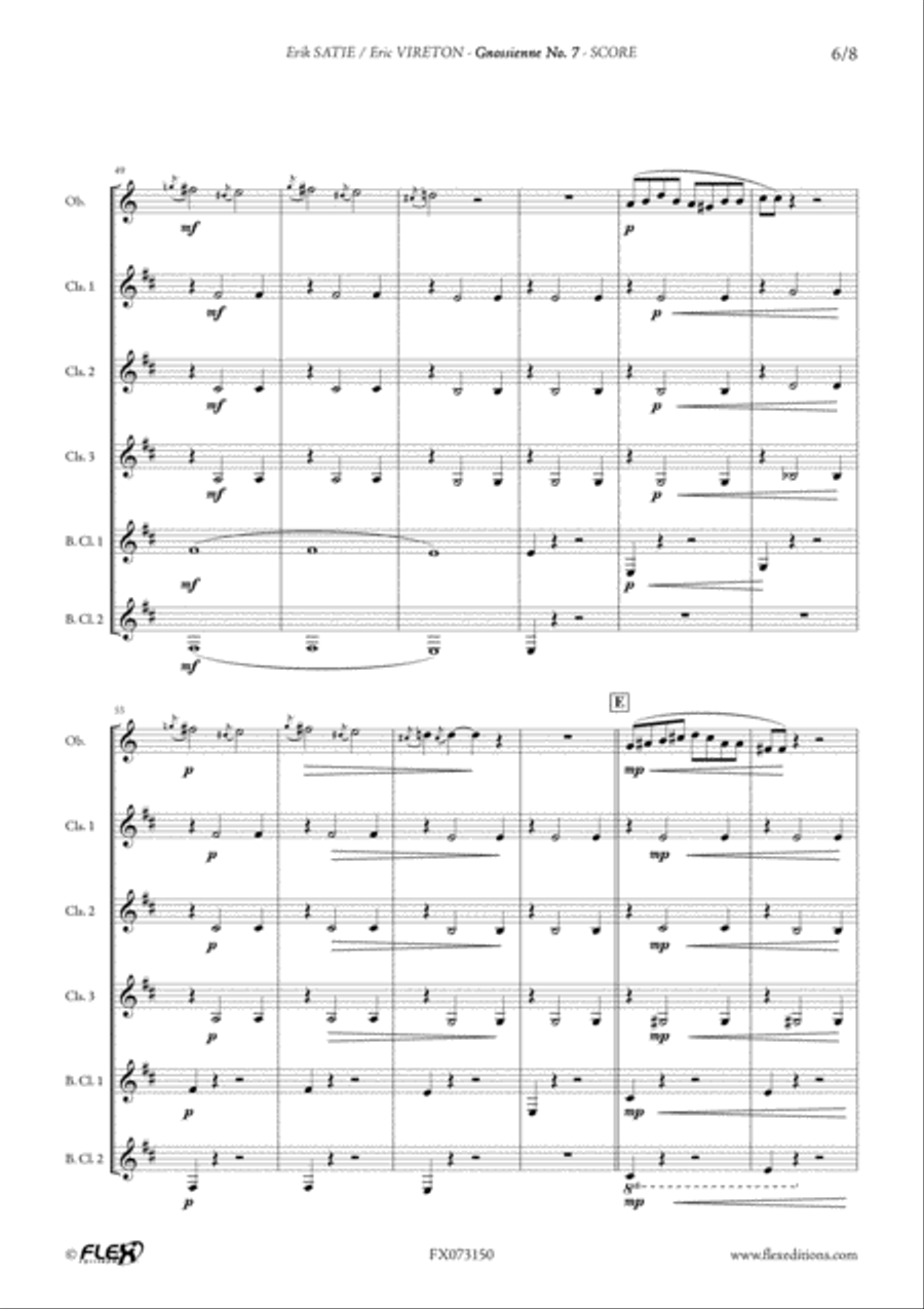 Gnossienne No. 7 Gnossienne No. 7 2-Part scores gallery preview page 6