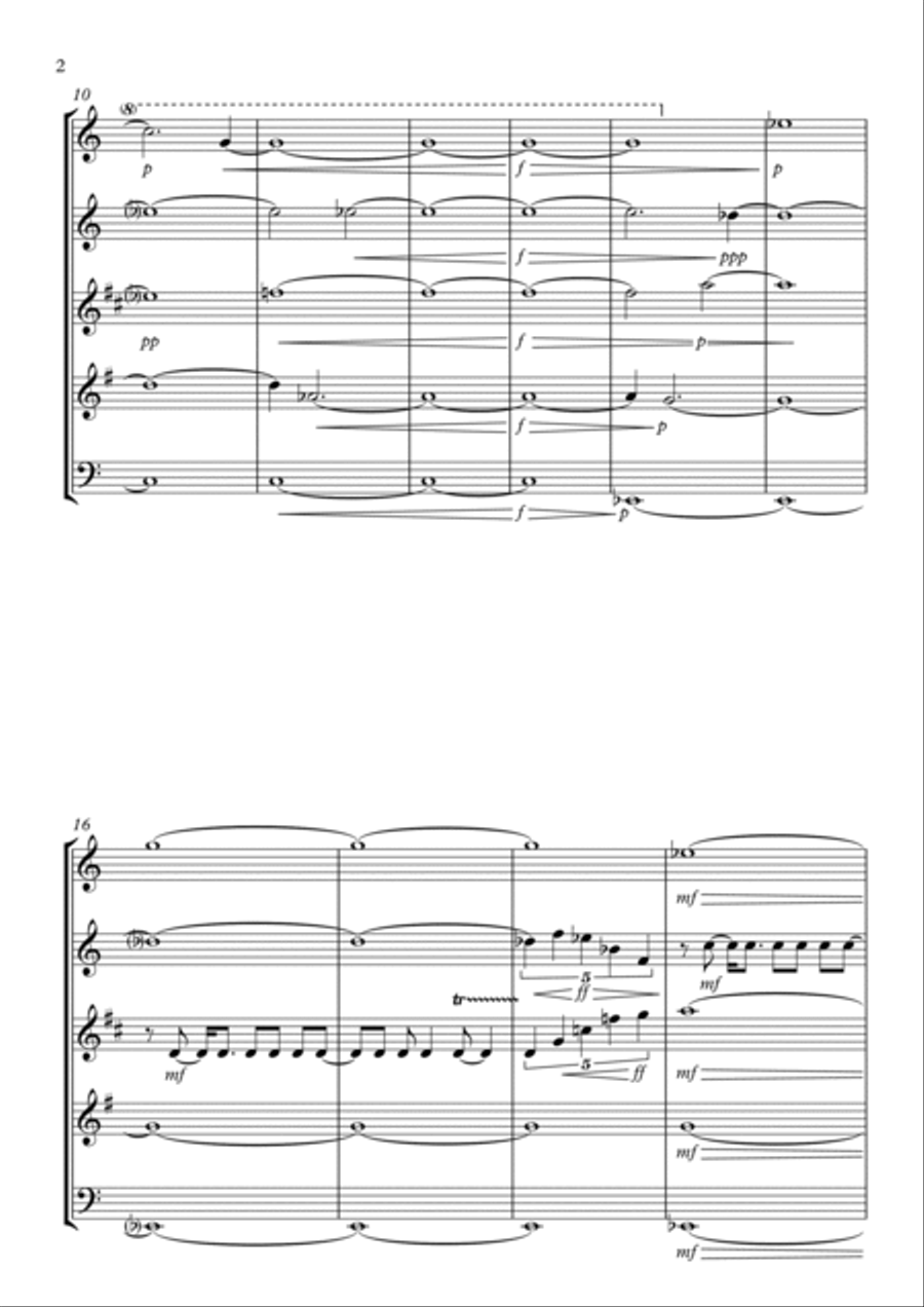 Essência musical dos meus versos inúteis Woodwind Quintet scores gallery preview page 2