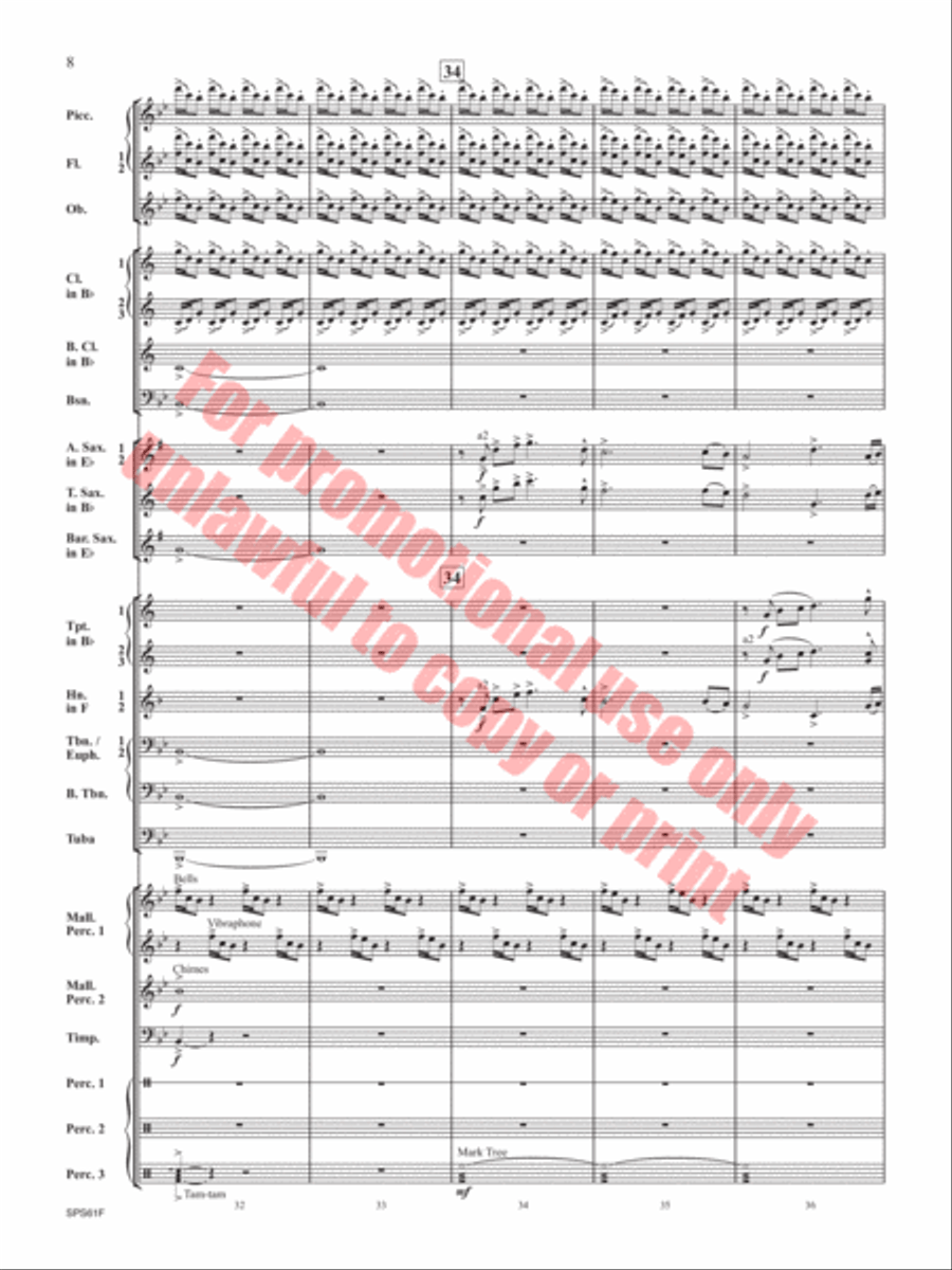 The Lake in the Sky The Lake in the Sky Concert Band scores gallery preview page 9