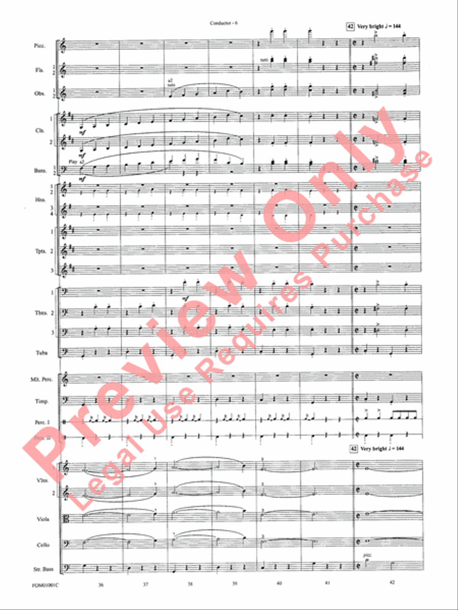 My Fair Lady (Medley) Full Orchestra scores gallery preview page 8