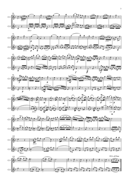 Beethoven: Wind Duet WoO 27 No.2 Mvt.III Rondo - clarinet duet image number null