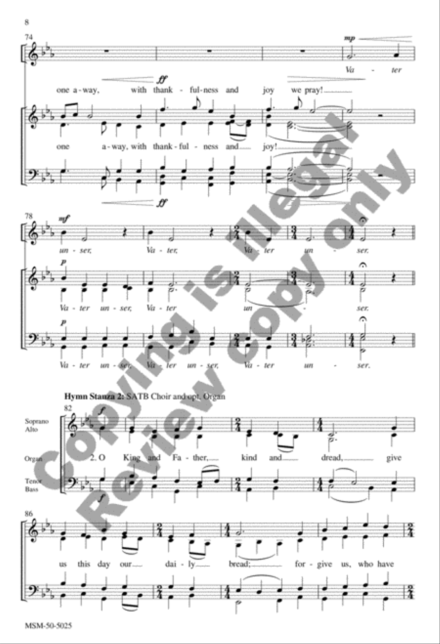 I Rest within God's Gentle Arms (Vater unser) 4-Part scores gallery preview page 19