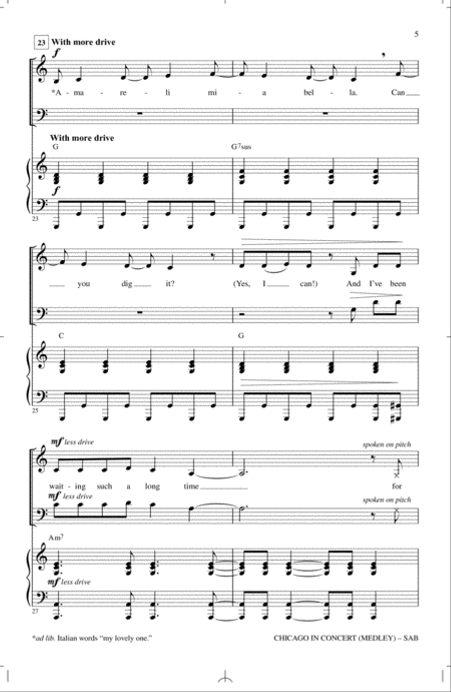 Chicago In Concert (Medley) 3-Part scores gallery preview page 4