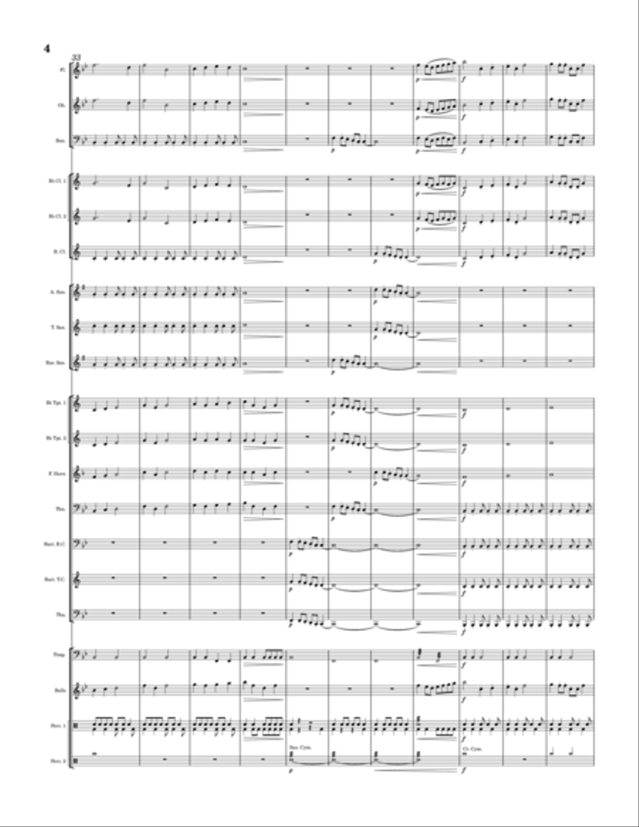 Wildflower Fields Wildflower Fields Concert Band scores gallery preview page 4