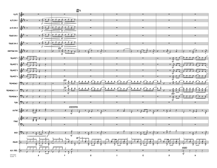 Sucker (arr. Paul Murtha) - Conductor Score (Full Score) Jazz Ensemble scores gallery preview page 3