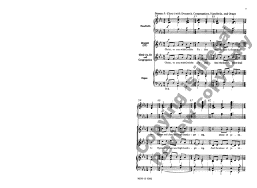 Of the Father's Love Begotten 4-Part scores gallery preview page 7