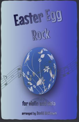 Book cover for The Easter Egg Rock for Violin and Viola Duet