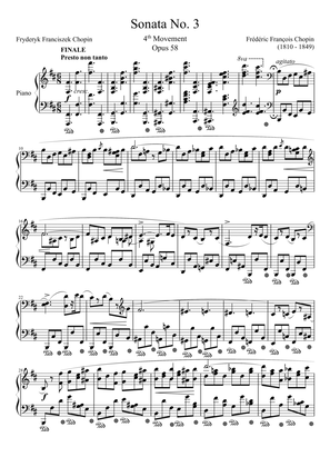 Sonata No. 3, 4th Movement