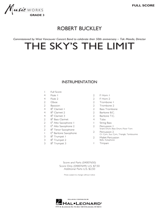 The Sky's the Limit - Conductor Score (Full Score)