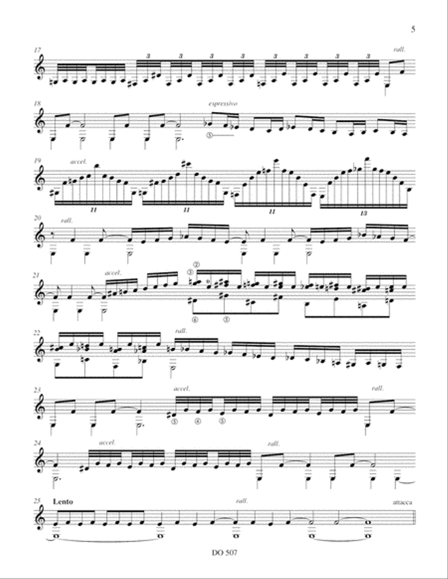 Introduction et Vivace Classical Guitar scores gallery preview page 5