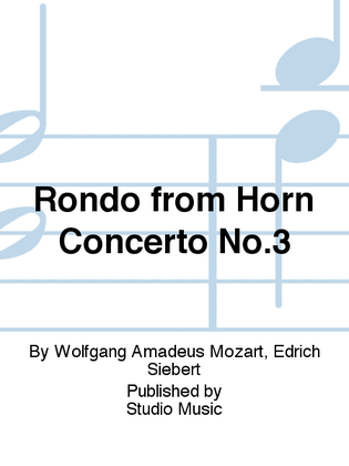 Rondo from Horn Concerto No.3