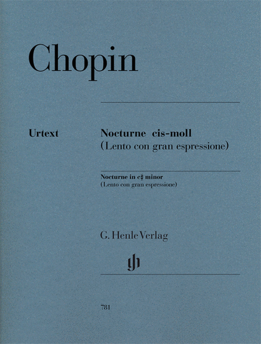 Nocturne in C Sharp minor Op. Posth.