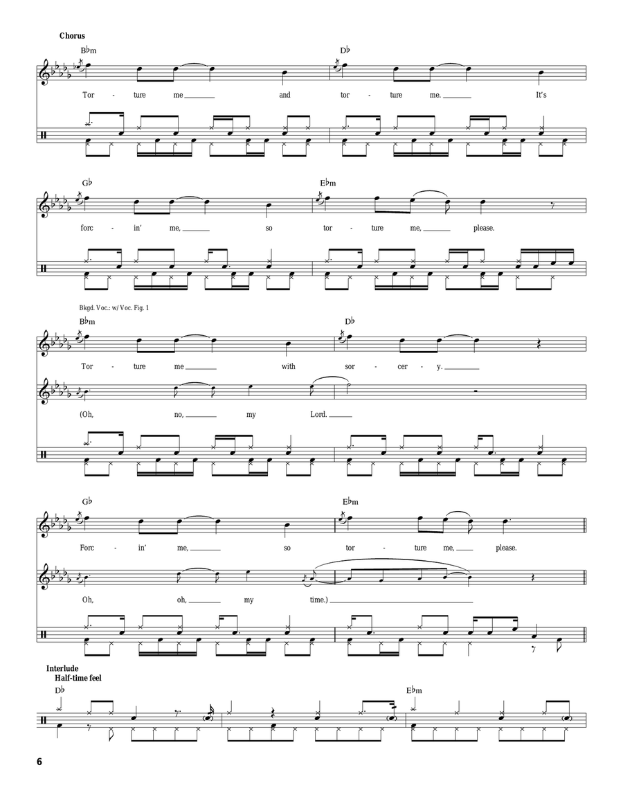 Torture Me Drum Set scores gallery preview page 6